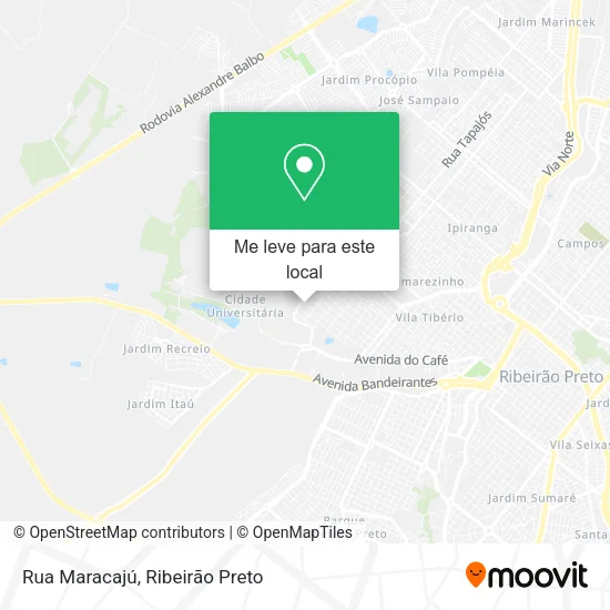 Rua Maracajú mapa