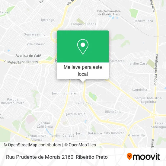 Rua Prudente de Morais 2160 mapa