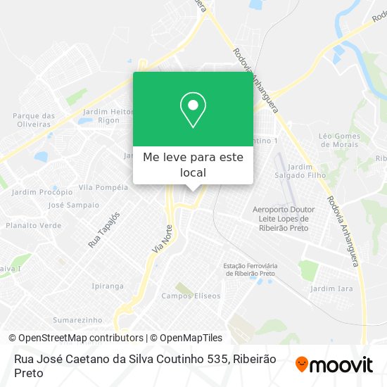 Rua José Caetano da Silva Coutinho 535 mapa