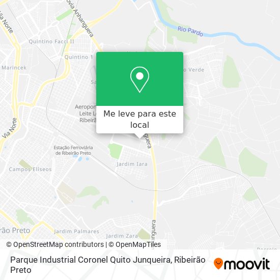Parque Industrial Coronel Quito Junqueira mapa