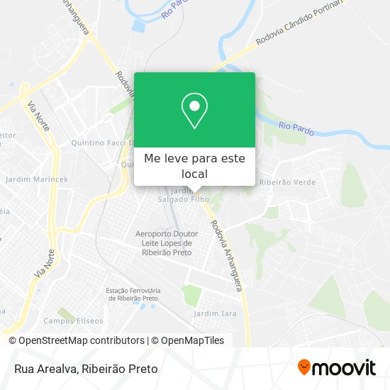 Rua Arealva mapa