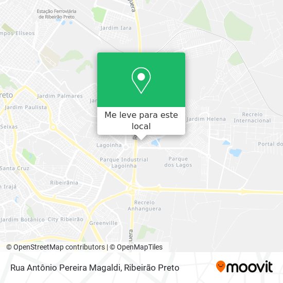 Rua Antônio Pereira Magaldi mapa