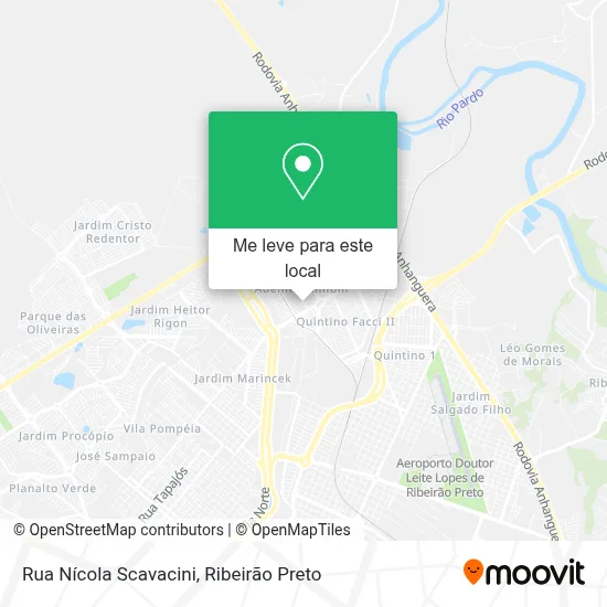 Rua Nícola Scavacini mapa