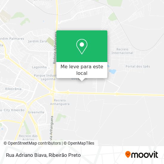 Rua Adriano Biava mapa