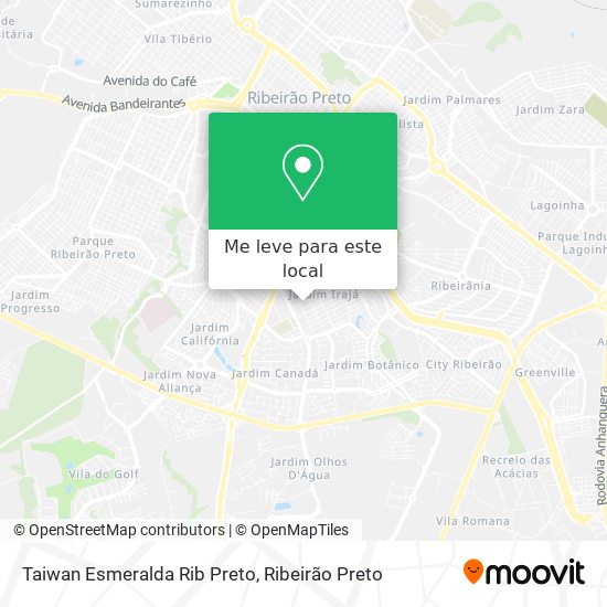 Taiwan Esmeralda Rib Preto mapa