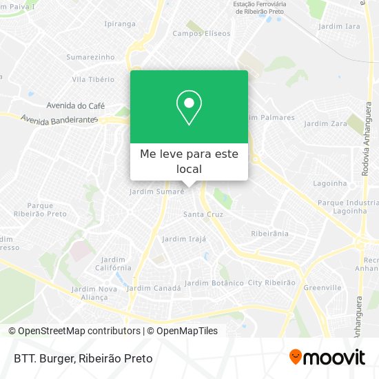 BTT. Burger mapa