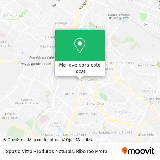 Spazio Vitta Produtos Naturais mapa