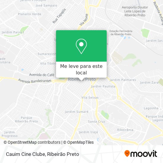 Cauim Cine Clube mapa