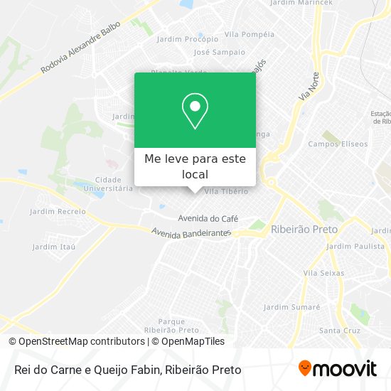 Rei do Carne e Queijo Fabin mapa