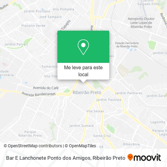 Bar E Lanchonete Ponto dos Amigos mapa