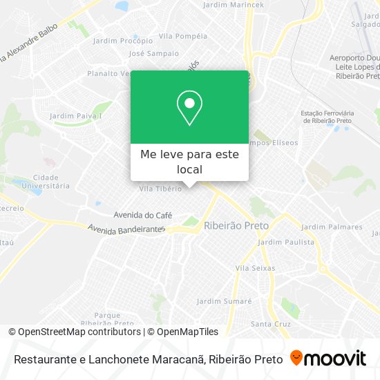 Restaurante e Lanchonete Maracanã mapa