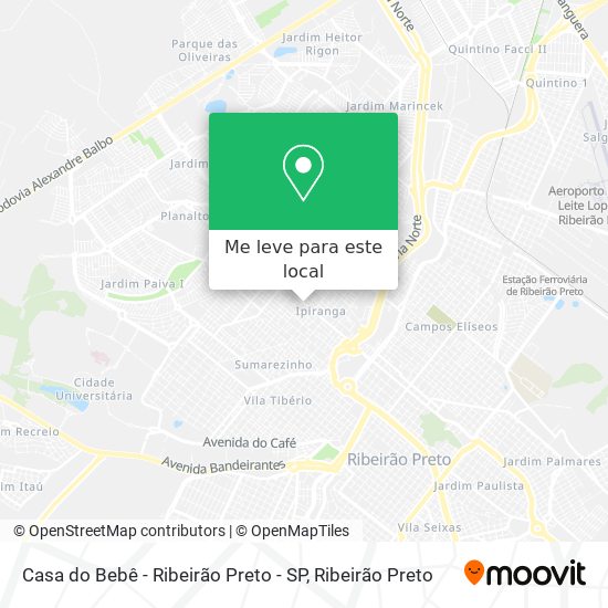 Casa do Bebê - Ribeirão Preto - SP mapa