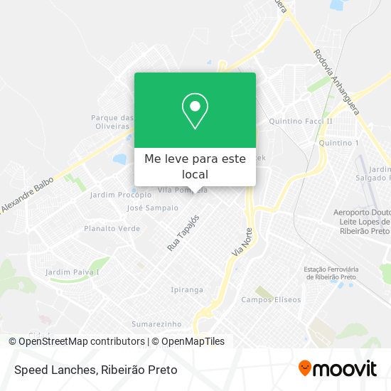 Speed Lanches mapa
