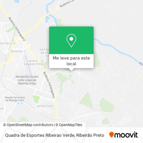 Quadra de Esportes Ribeirao Verde mapa