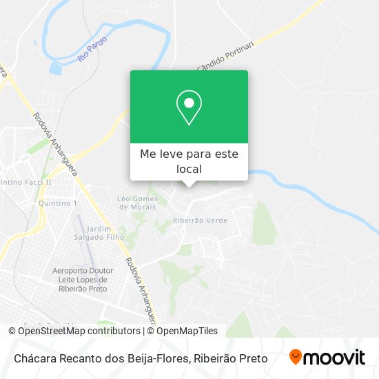 Chácara Recanto dos Beija-Flores mapa