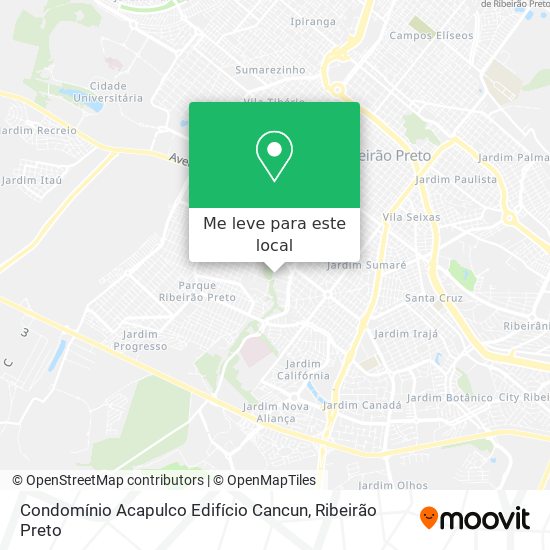 Condomínio Acapulco Edifício Cancun mapa