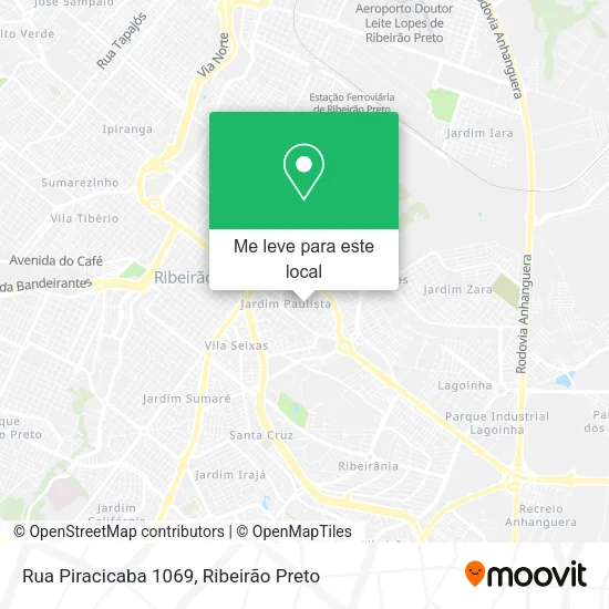 Rua Piracicaba 1069 mapa