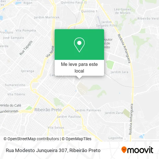 Rua Modesto Junqueira 307 mapa