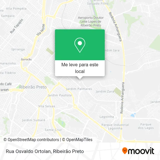 Rua Osvaldo Ortolan mapa