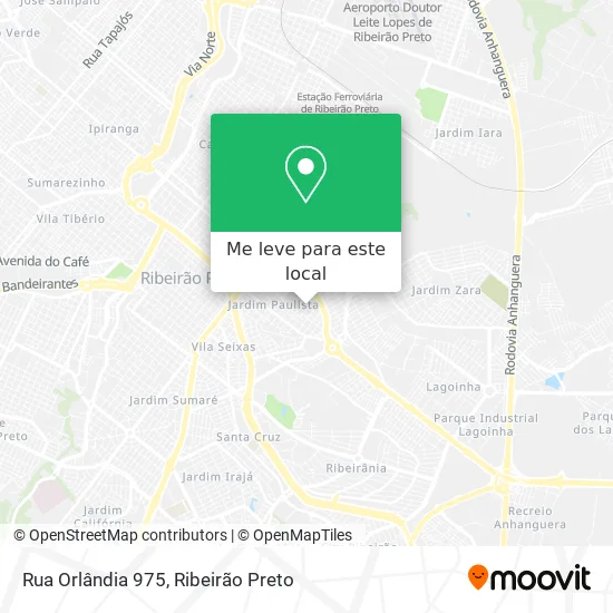 Rua Orlândia 975 mapa