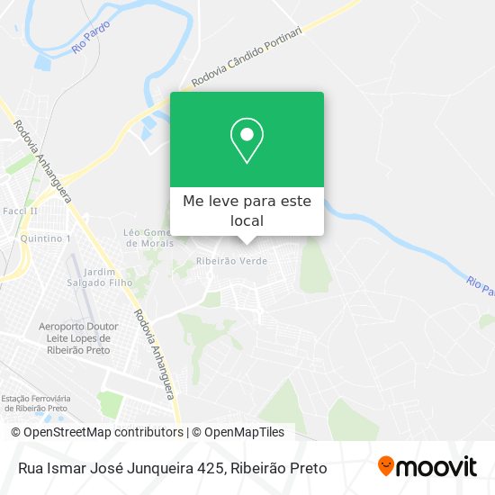Rua Ismar José Junqueira 425 mapa