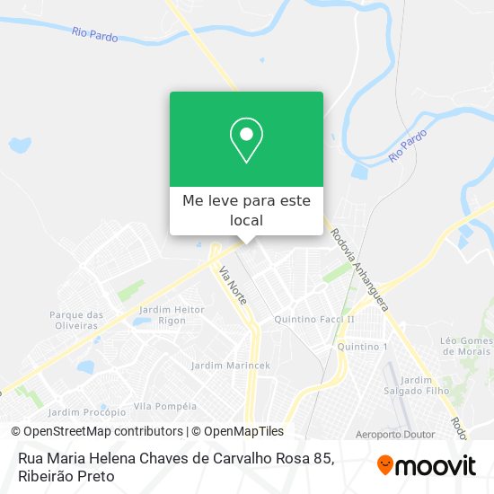 Rua Maria Helena Chaves de Carvalho Rosa 85 mapa
