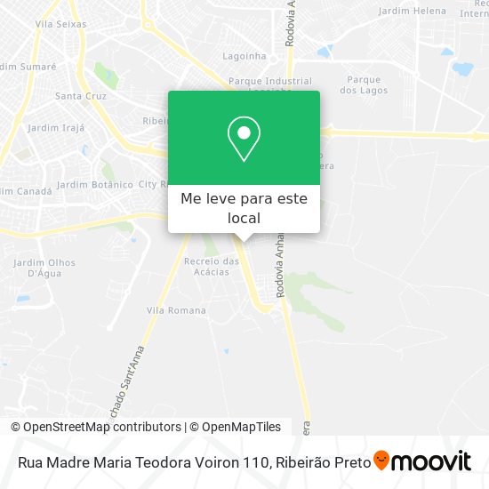 Rua Madre Maria Teodora Voiron 110 mapa