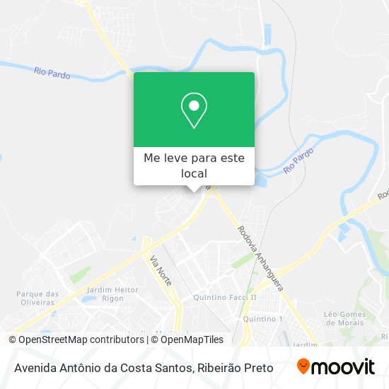 Avenida Antônio da Costa Santos mapa