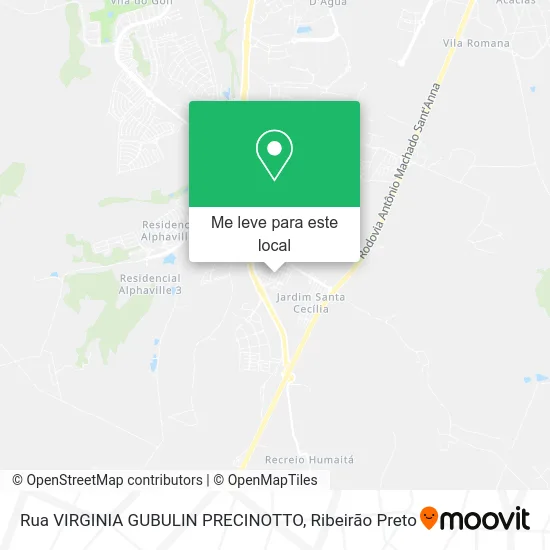 Rua VIRGINIA GUBULIN PRECINOTTO mapa