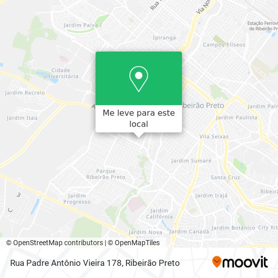 Rua Padre Antônio Vieira 178 mapa