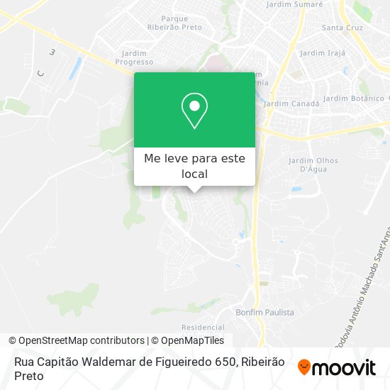 Rua Capitão Waldemar de Figueiredo 650 mapa