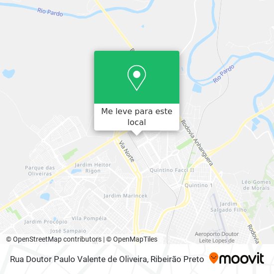 Rua Doutor Paulo Valente de Oliveira mapa