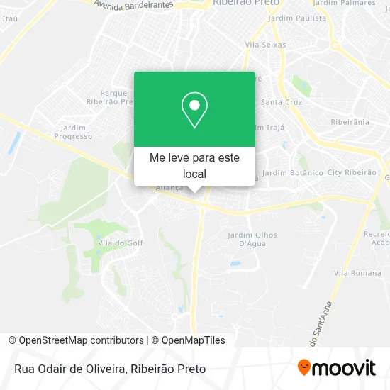 Rua Odair de Oliveira mapa