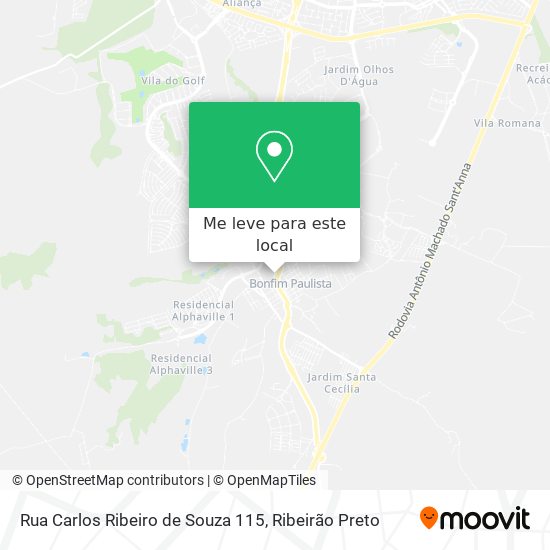 Rua Carlos Ribeiro de Souza 115 mapa