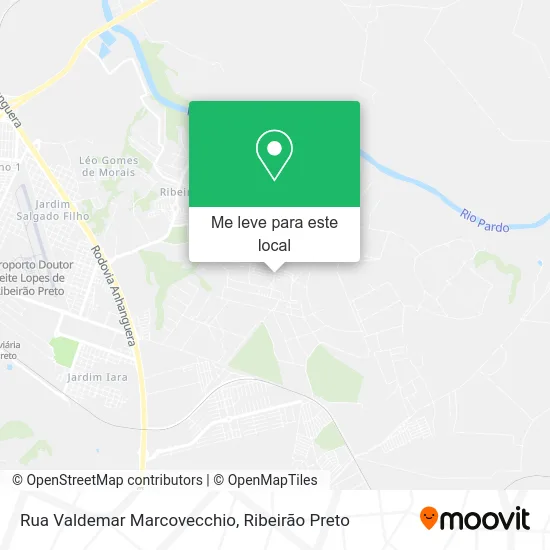 Rua Valdemar Marcovecchio mapa