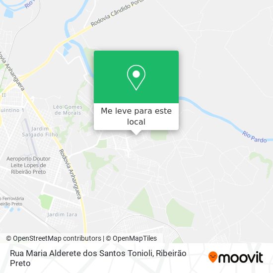 Rua Maria Alderete dos Santos Tonioli mapa