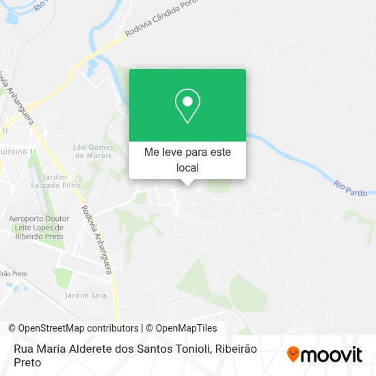 Rua Maria Alderete dos Santos Tonioli mapa