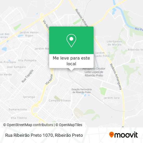 Rua Ribeirão Preto 1070 mapa