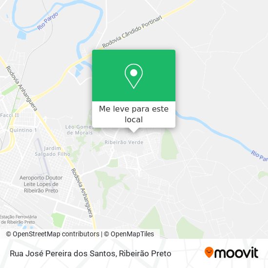 Rua José Pereira dos Santos mapa