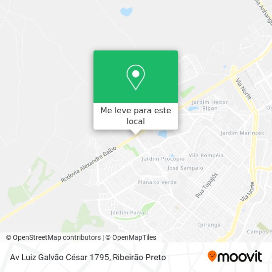 Av Luiz Galvão César 1795 mapa