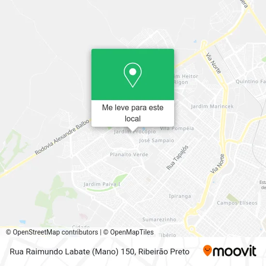 Rua Raimundo Labate (Mano) 150 mapa