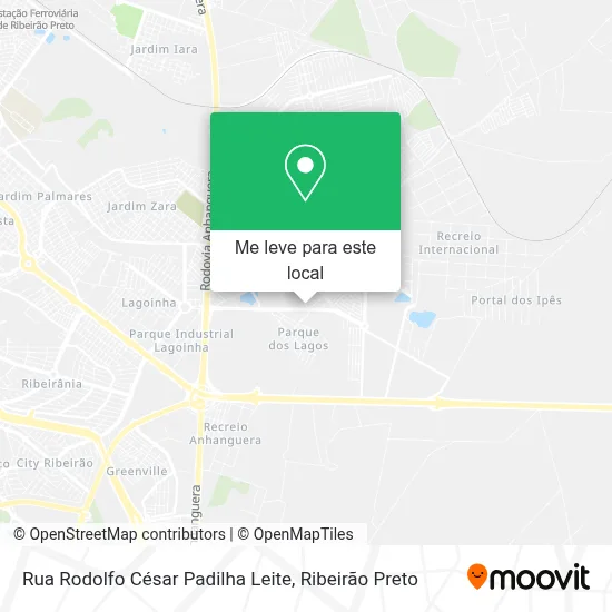 Rua Rodolfo César Padilha Leite mapa