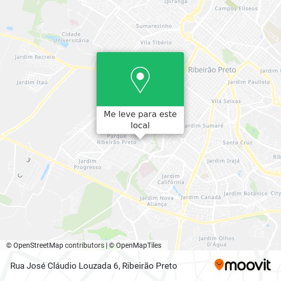 Rua José Cláudio Louzada 6 mapa