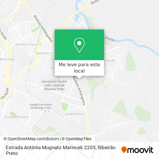 Estrada Antônia Mugnato Marincek 2205 mapa