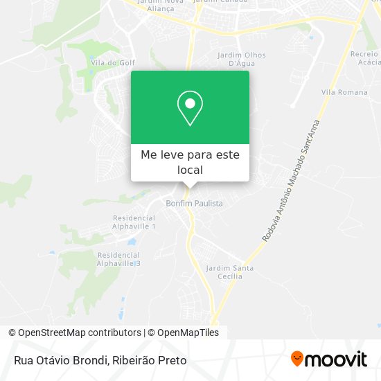 Rua Otávio Brondi mapa