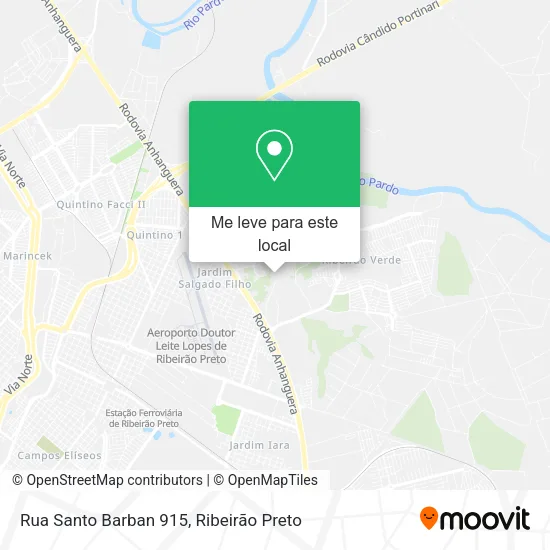 Rua Santo Barban 915 mapa