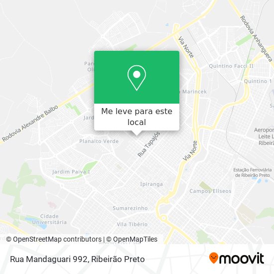Rua Mandaguari 992 mapa