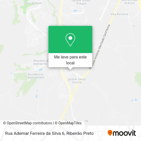 Rua Ademar Ferreira da Silva 6 mapa