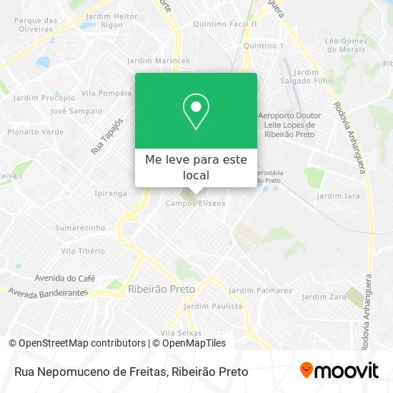 Rua Nepomuceno de Freitas mapa