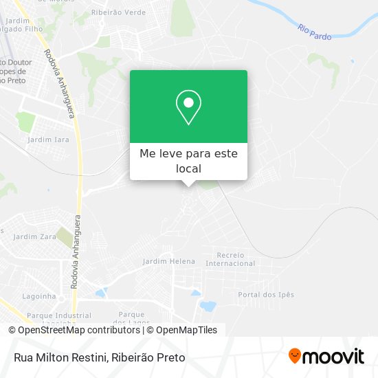 Rua Milton Restini mapa